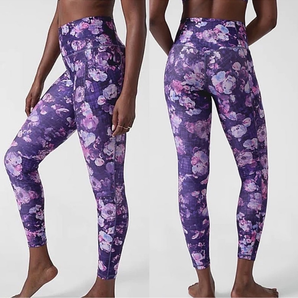 Athleta Salutation Stash Pocket II Printed Tight Size 2X - Picture 1 of 16